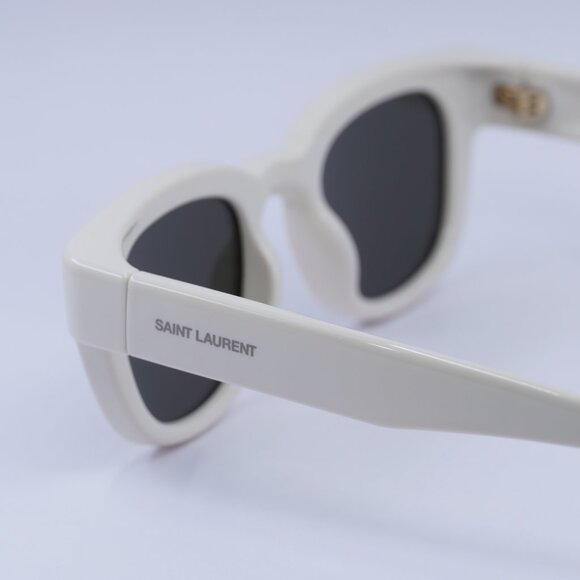 ?️ New Saint Laurent SL675 005 Sunglasses - Ivory Frame, Grey Lenses main image 6